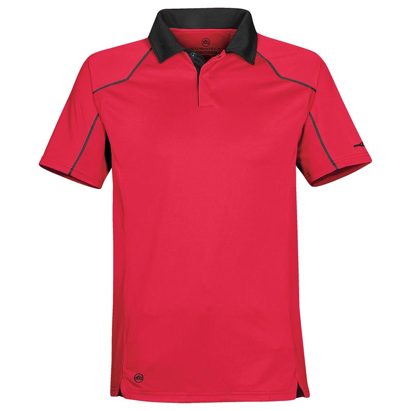 Crossover performance polo - Scarlet Red/Black S